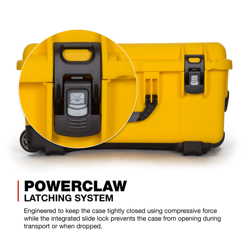 Waterproof NANUK 950 Hard Case with Wheels and Foam Insert - Yellow