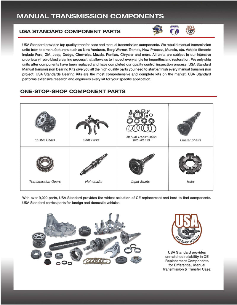 Manual Transmission USA Standard Tail Bushing 27-Spl