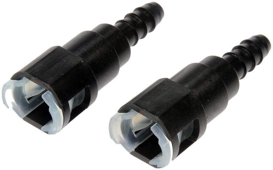 Dorman Fuel Line 800-085 Quick Connector That Adapts 3/8 In. Steel To 5/16 In. Nylon Tubing, 2 Pack Universal Fit