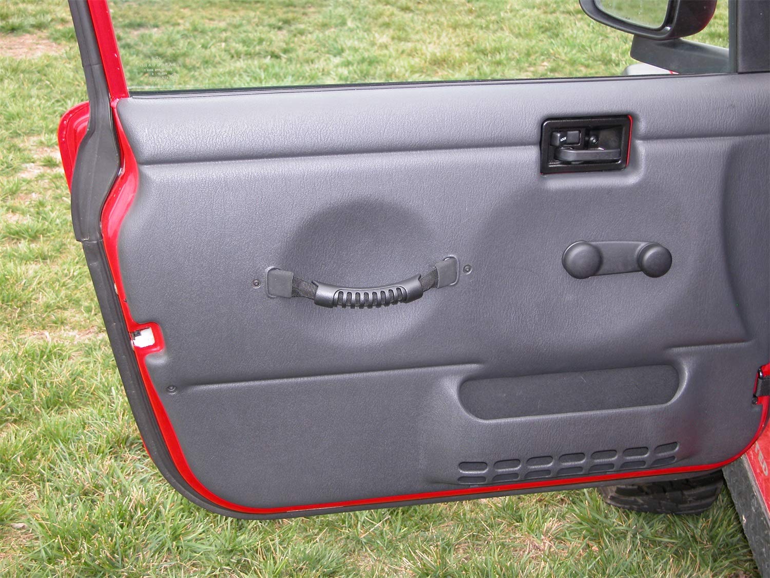 Door Pull Straps Rugged Ridge for Jeep Wrangler TJ | Nylon, Black | 11826.01 | Fits 1997-2006 Jeep Wrangler TJ