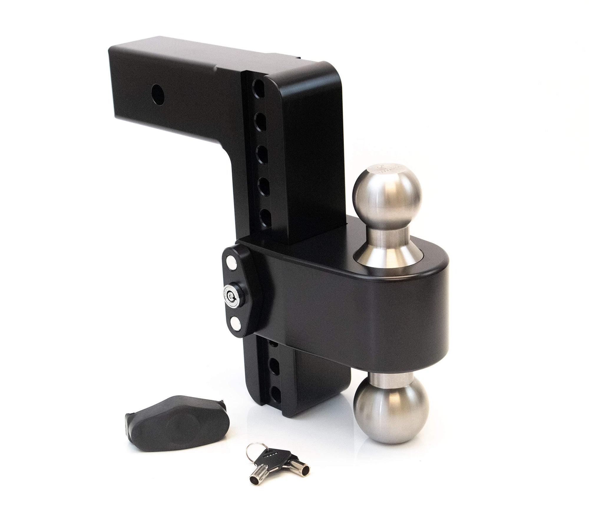 Drop Hitch Receiver Weigh Safe LTB8-2.5-CER-BLA: 2.5 Inches Adjustable