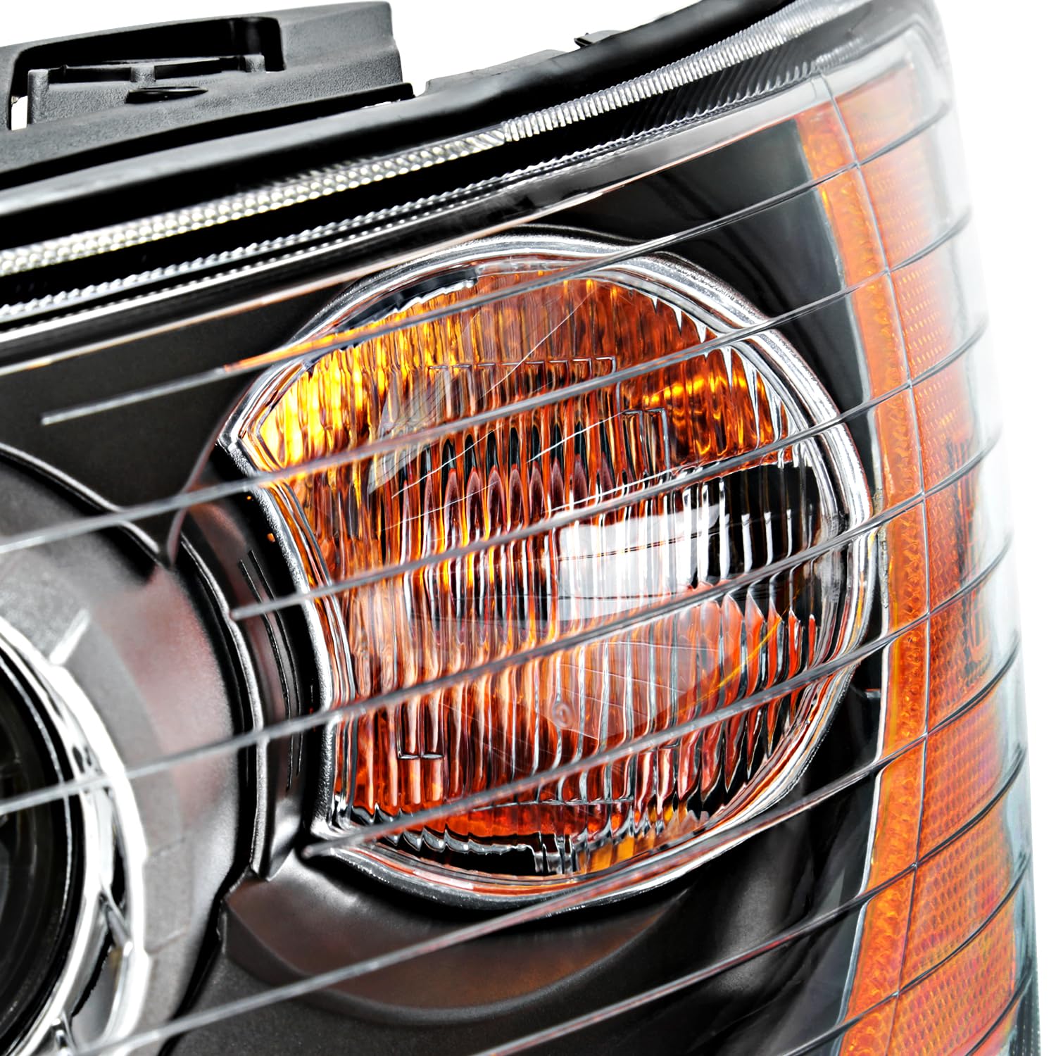 Black Projector Headlights SPEC-D TUNING Compatible with 2006-2008 Hyundai Sonata, Left + Right Pair Headlamp Assembly