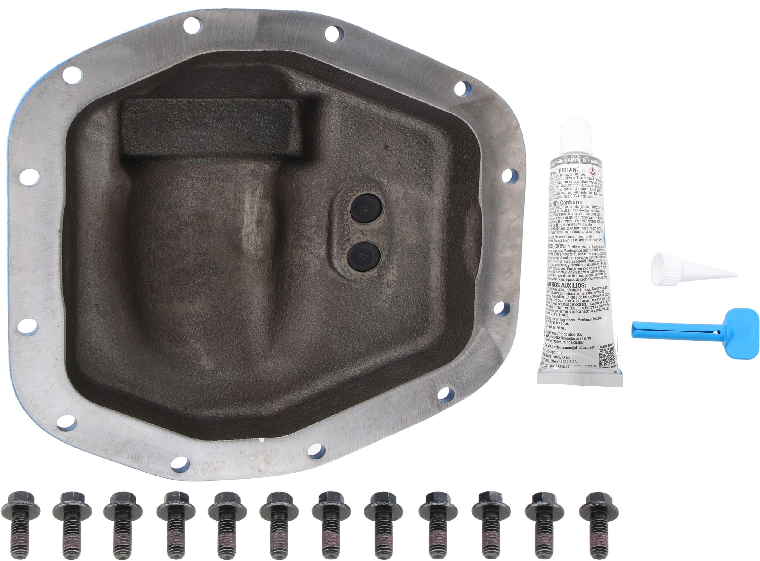 Spicer Nodular Iron 10053468 Rear Dana 44 and AdvanTEK Differential Cover Compatible with Select Wrangler JL - Blue
