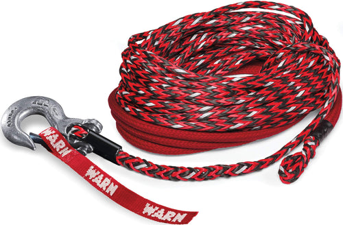 Spydura WARN 102558 Nightline Reflective Synthetic Winch Cable Rope with Swivel Hook End: 3/8" Diameter x 100' Length, 6 Ton (12,000 lb) Capacity