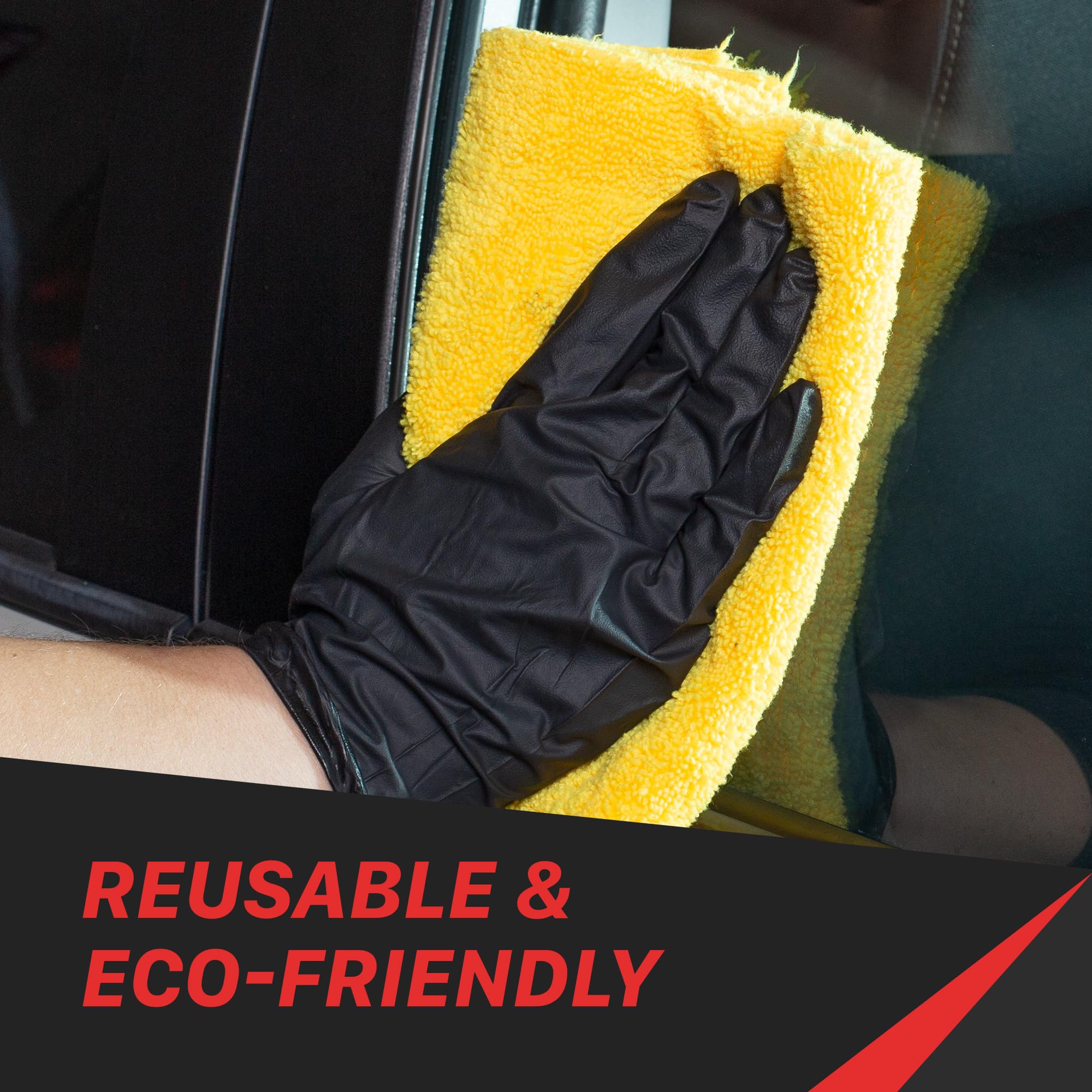 16" x 24" Maxshine Universal 5-Piece Professional Edgeless Microfiber Towel Set – 380GSM Extra Absorbent & Ultra Plush – Premium Towels for Car Wash, Home Cleaning & Pet Drying