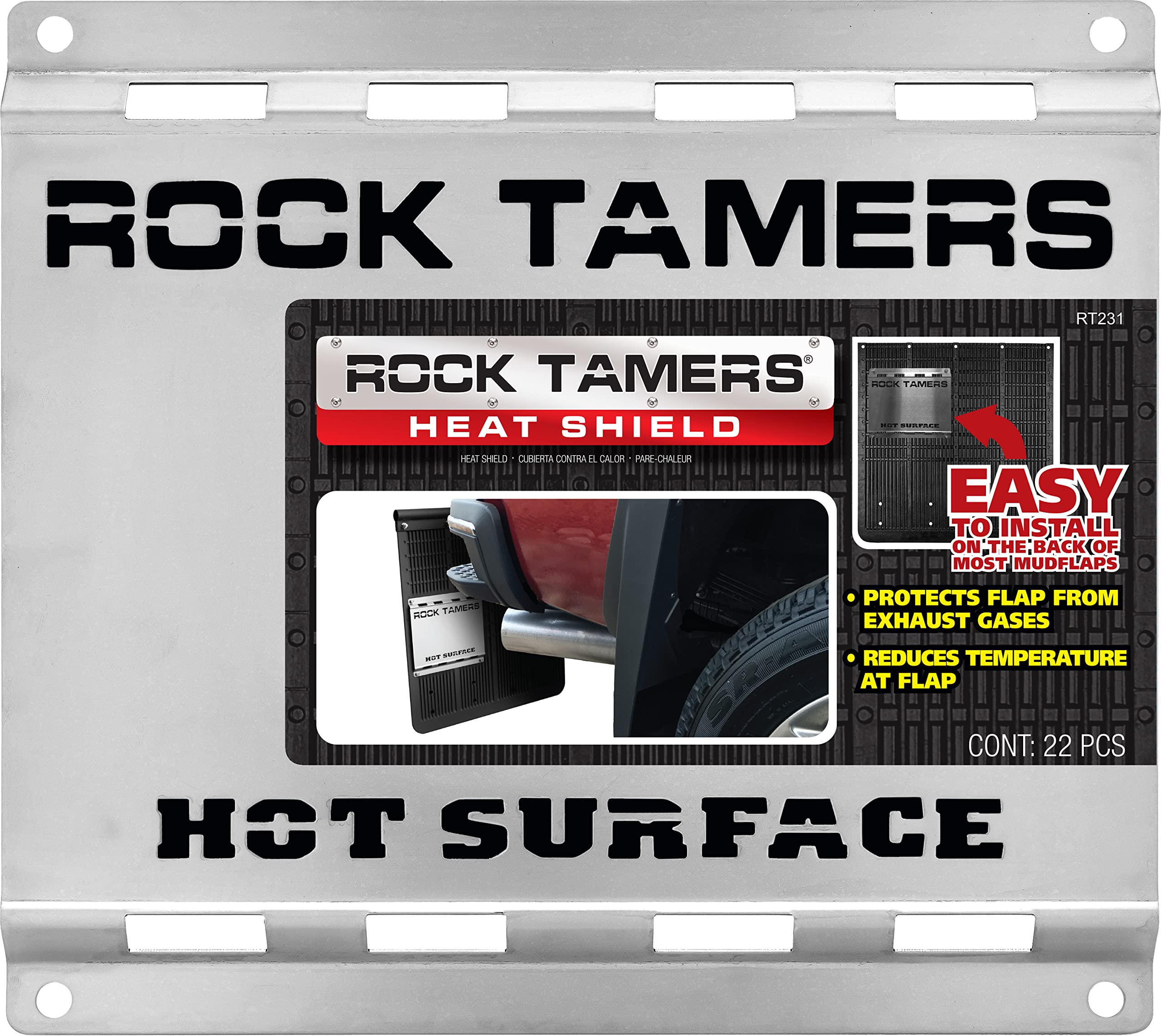 Stainless Steel Rock Tamers RT231 Heat Shield