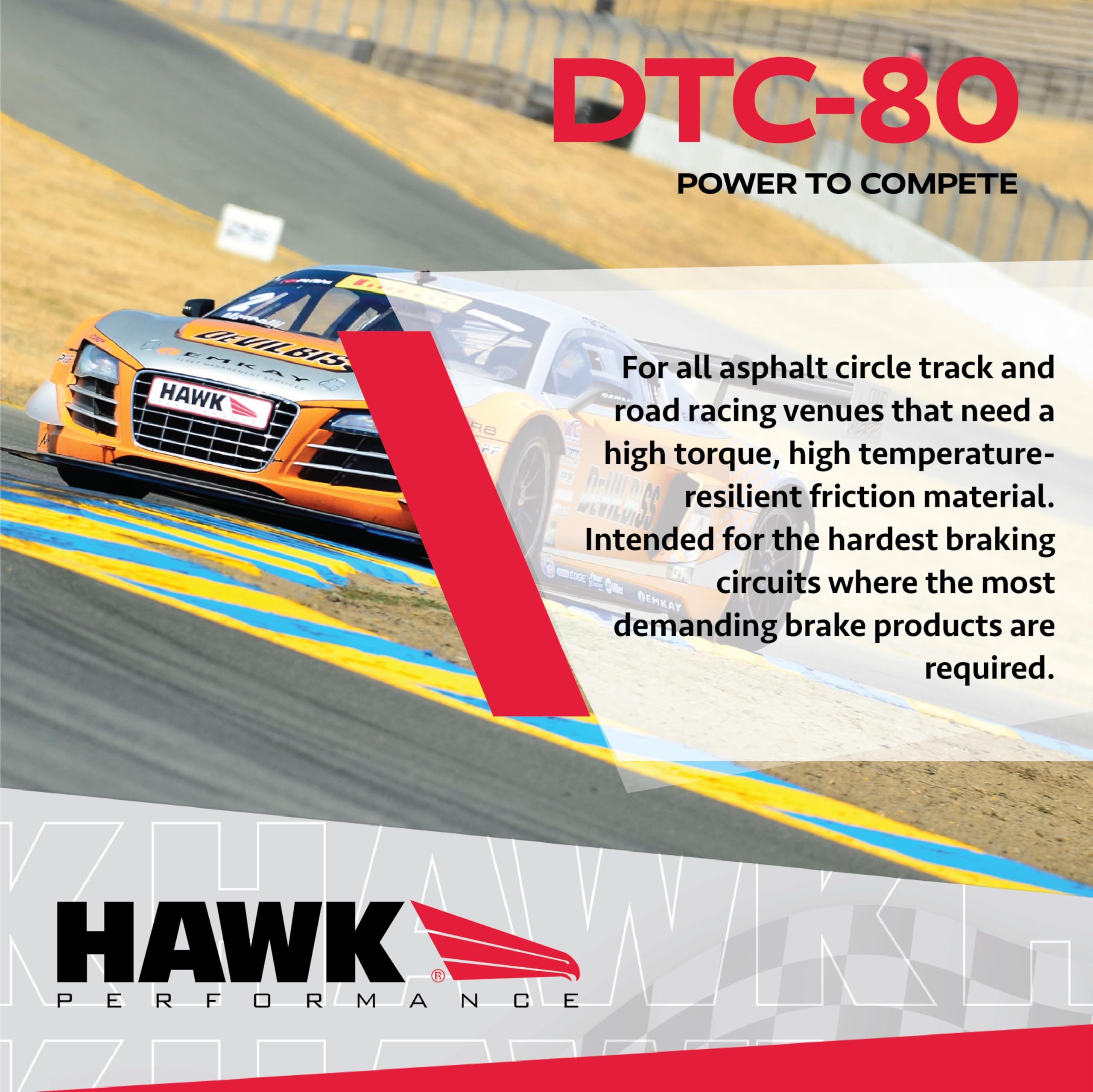 DTC-80 Motorsport Brake Pads Hawk Performance HB105Q.620