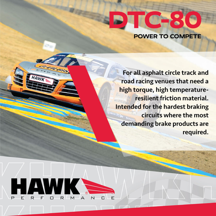 DTC-80 Motorsport Brake Pads Hawk Performance HB542Q.600