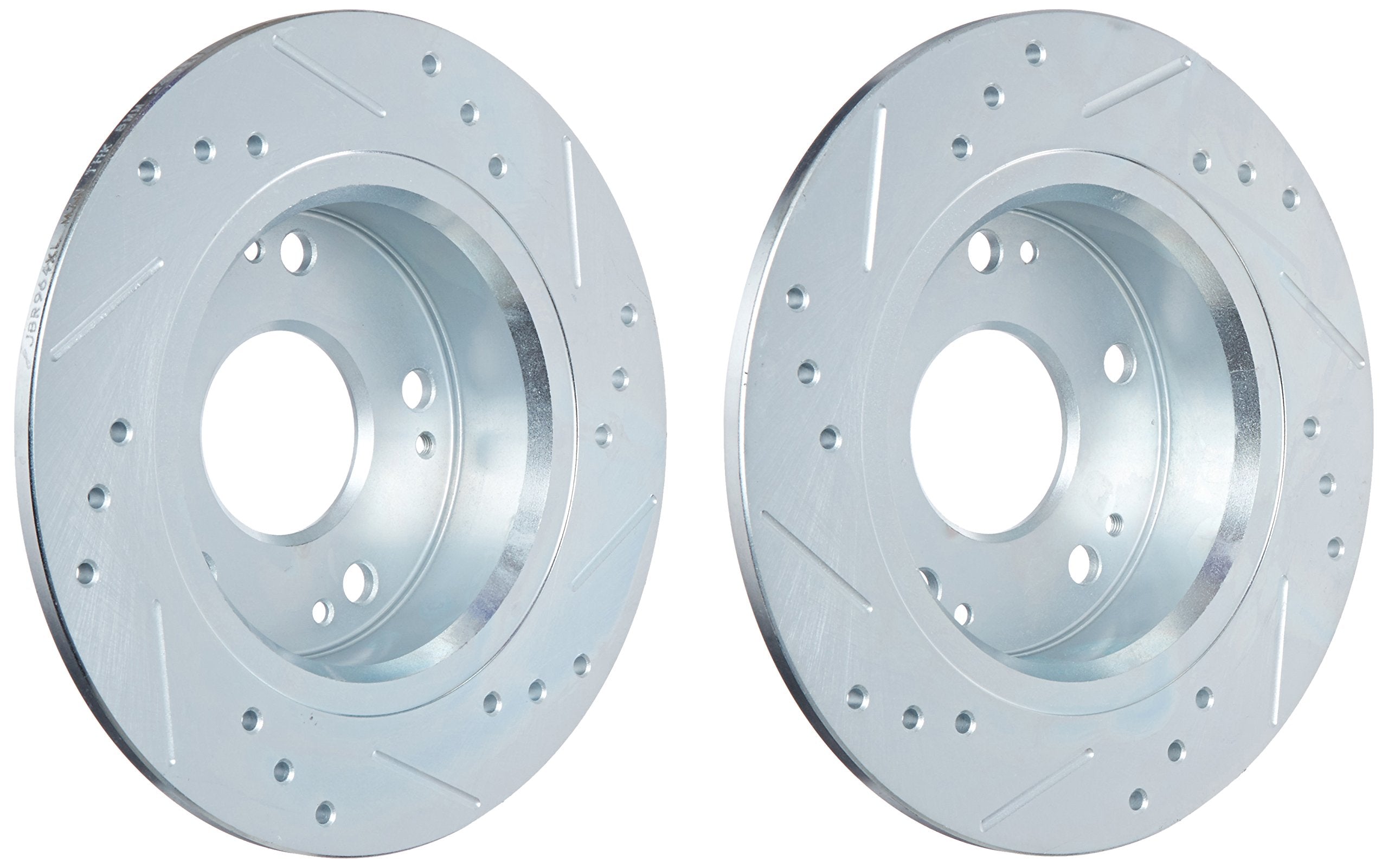 Power Stop Rear JBR964XPR Drilled & Slotted Rotor Pair For Acura TSX 2004-2008, Honda Accord 2003-2007 [Model Specific]