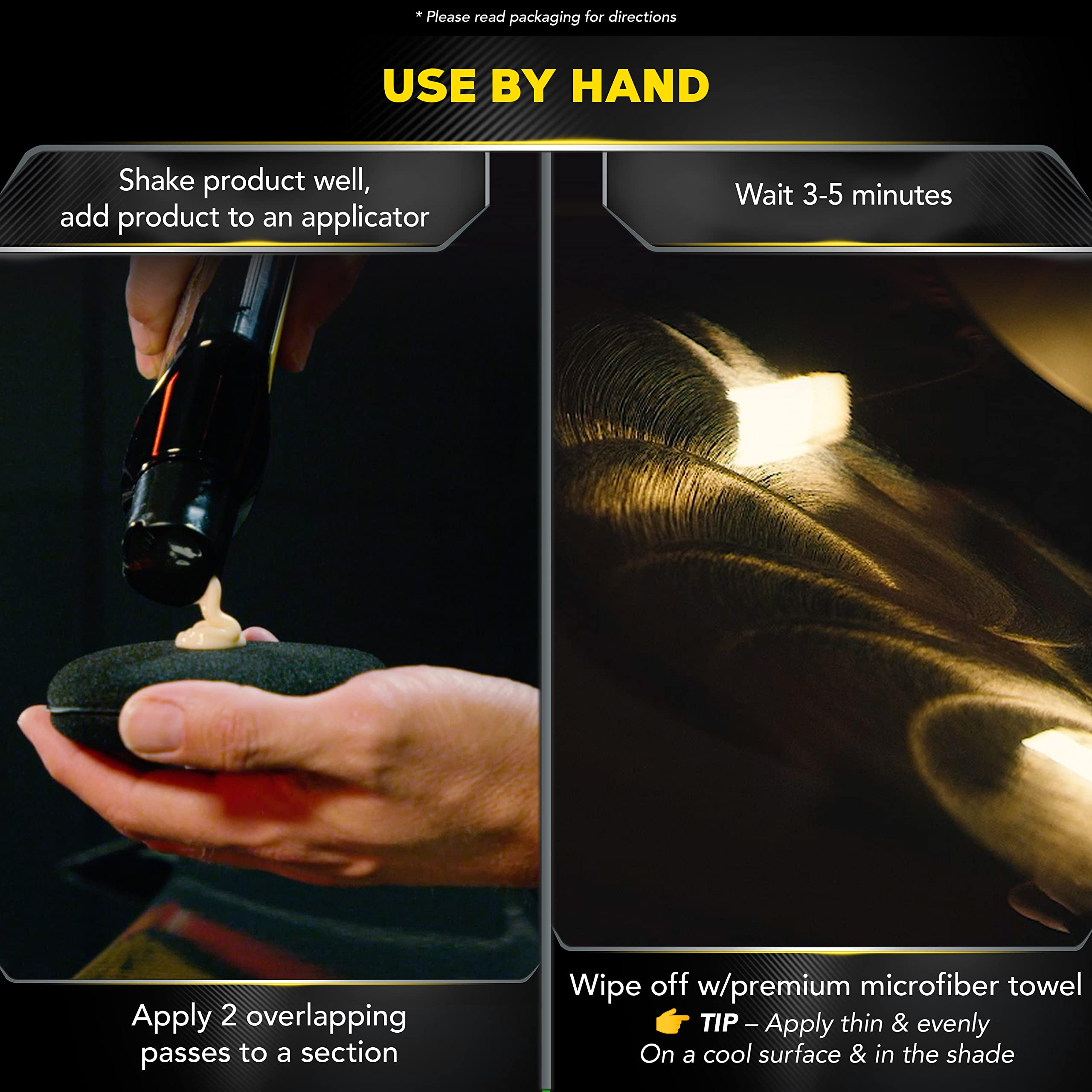 Meguiar's Liquid Ultimate Wax, Improved Liquid Car Wax Formula for Durable Protection that Shines, Premium Towel and Applicator Pad Car Accessories Included, 16 Oz Bottle