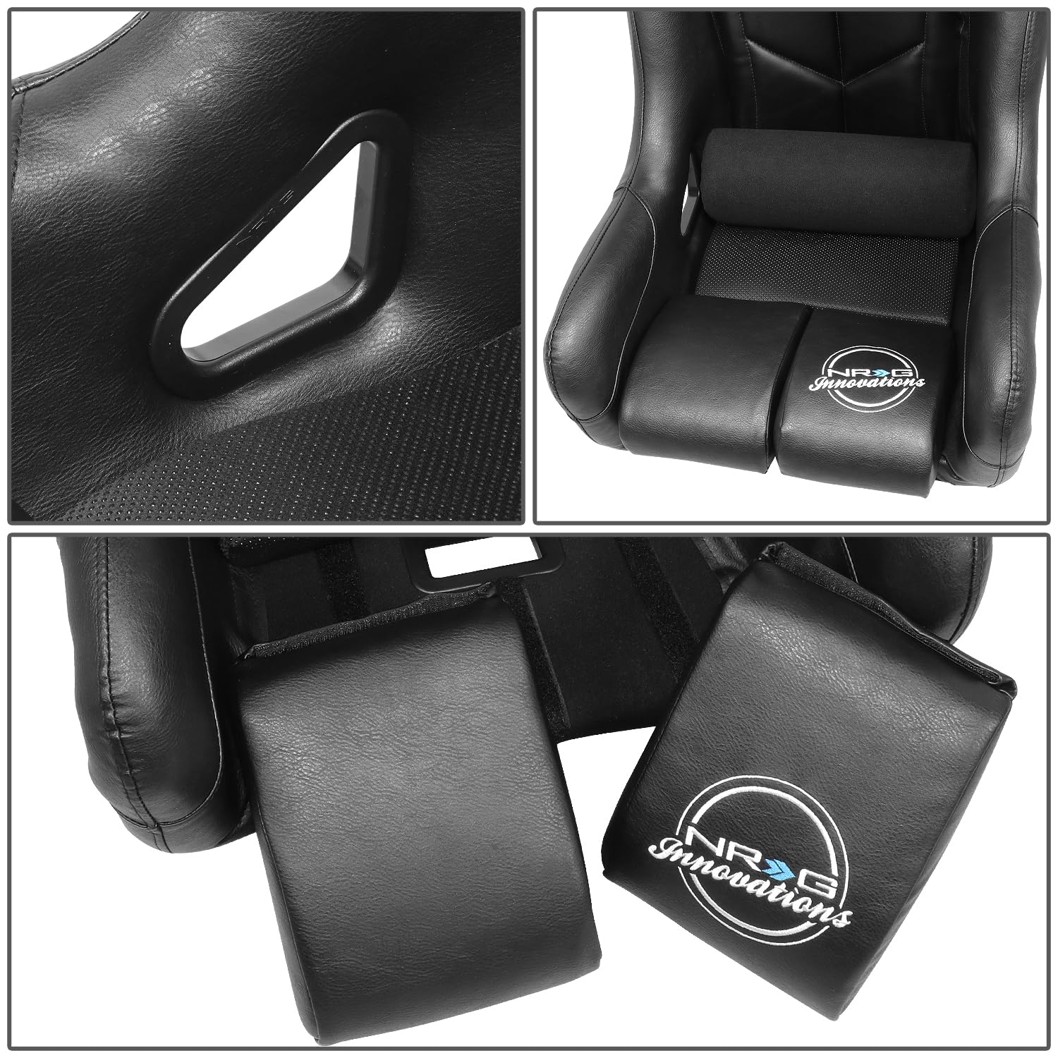 NRG Innovations FIA Competition Seat NRG-FRP-RS500-SHIELD with Competition Fabric, FIA Homologated, Free Water Resistance
