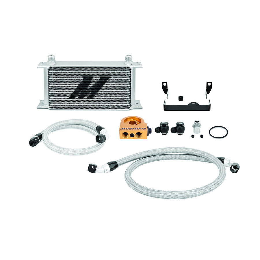 Mishimoto Oil Cooler Kit MMOC-WRX-06T Thermostatic Fits Subaru WRX/STI 2006-2007 Silver