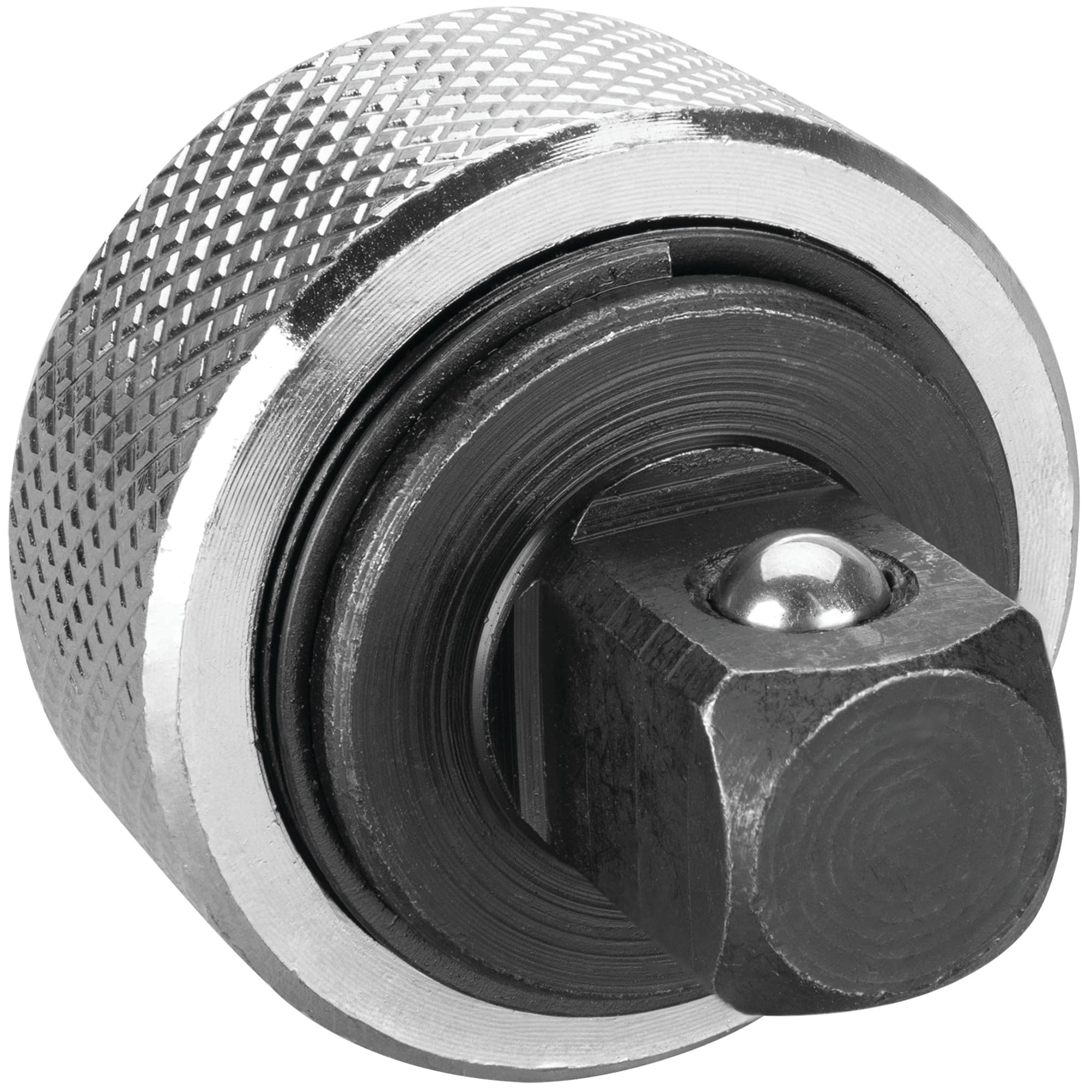 W32125 Performance Tool 3/8-Inch Drive Stubby Ratchet with 72 Tooth Gear and Knurled Grip - Compact Design for Tight Spaces, Nickel Chrome Plated Finish