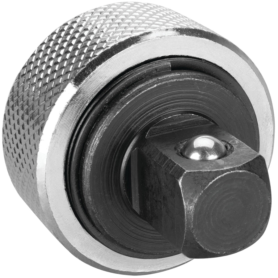 W32125 Performance Tool 3/8-Inch Drive Stubby Ratchet with 72 Tooth Gear and Knurled Grip - Compact Design for Tight Spaces, Nickel Chrome Plated Finish