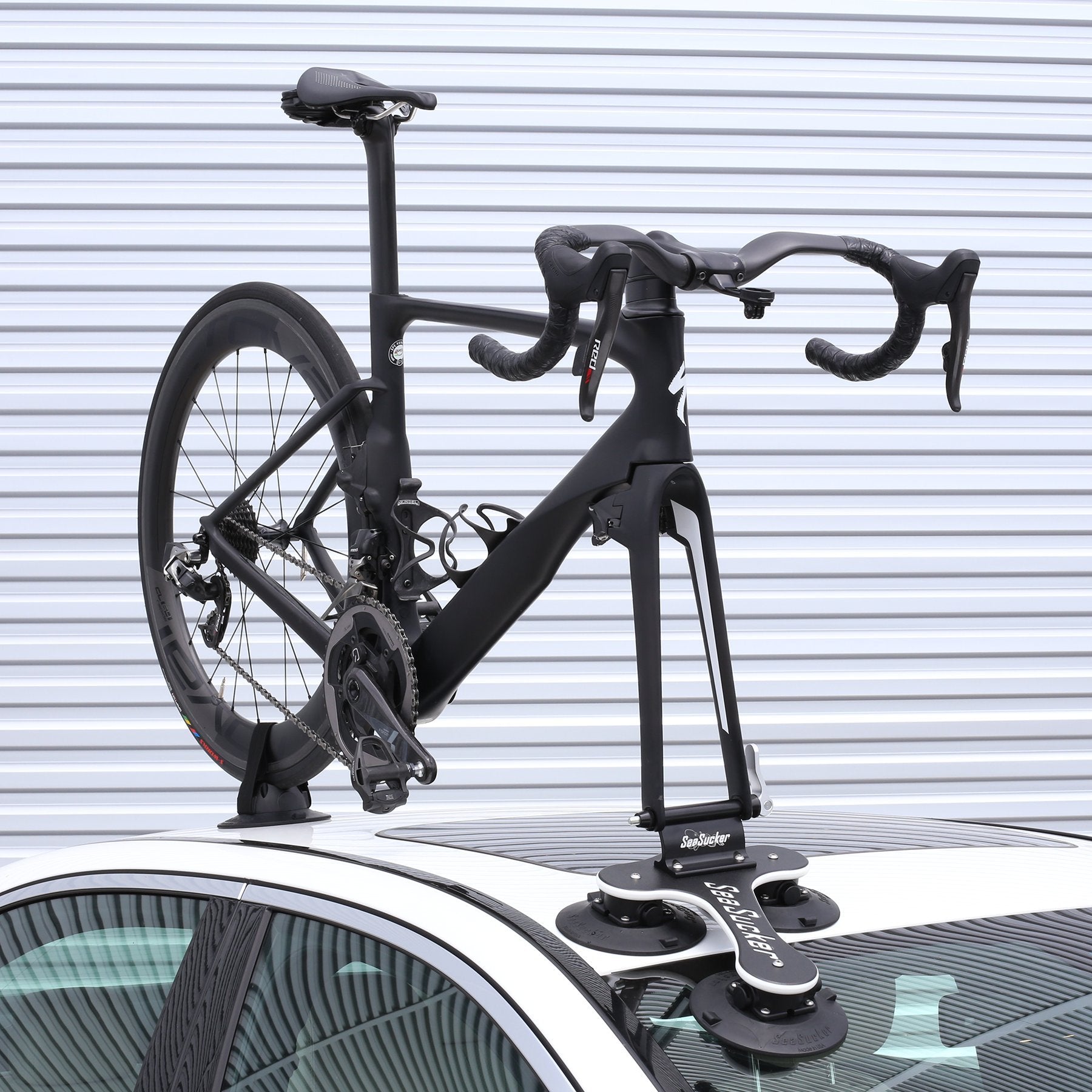 Single SeaSucker Talon Bike Rack for Cars - USA Made Racks - SUV, Sedan, Hatchback, RV, BMW, Honda, Tesla, Mazda and Every Other Car – No Hitch Mount, 100% Safe, Zero Damage, Travel-Friendly Carrier