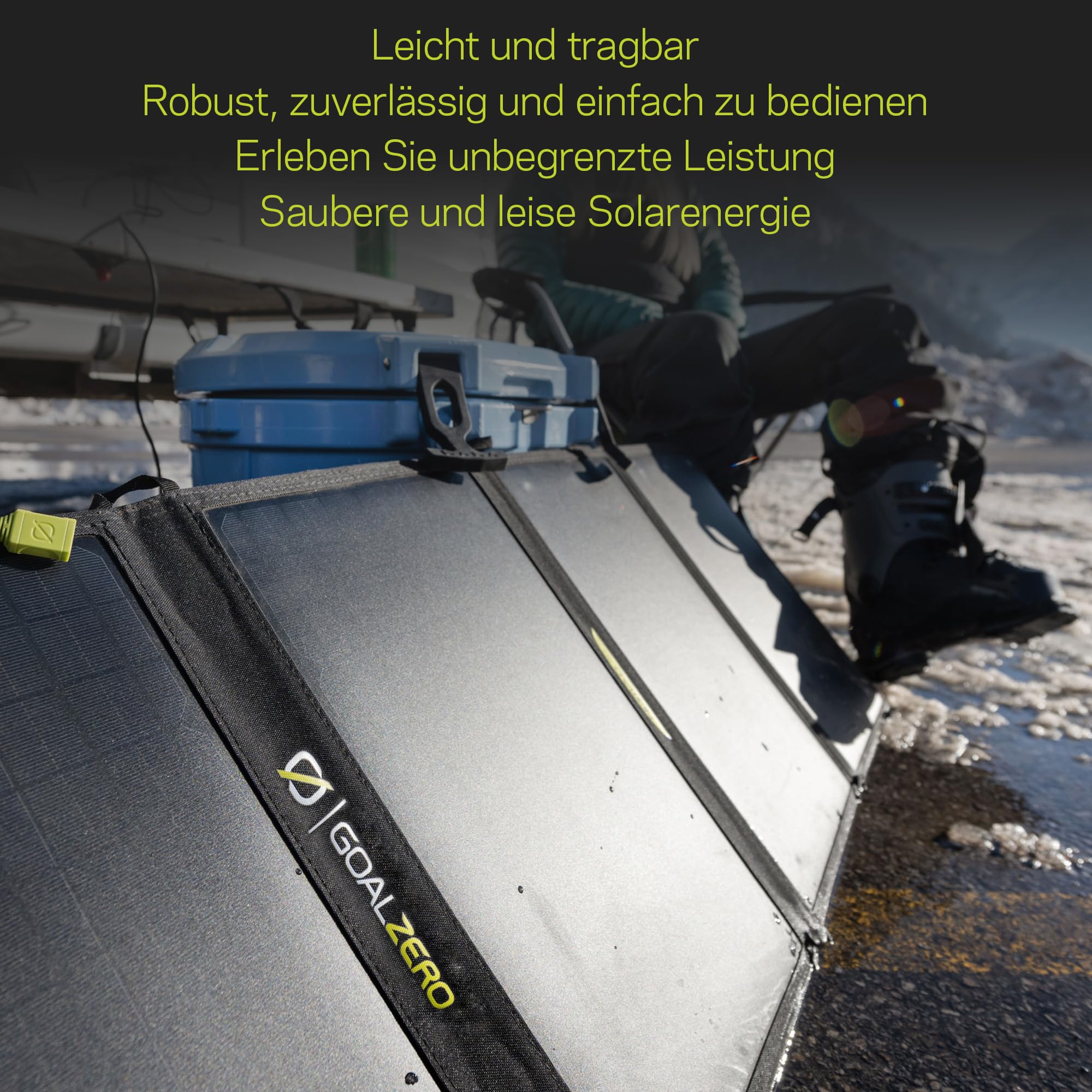 Goal Zero 50 Nomad, Foldable Monocrystalline 50 Watt Solar Panel with 8mm + USB Port, Portable Charger for Yeti Power Generator and Banks. Lightweight 18-22V 50W