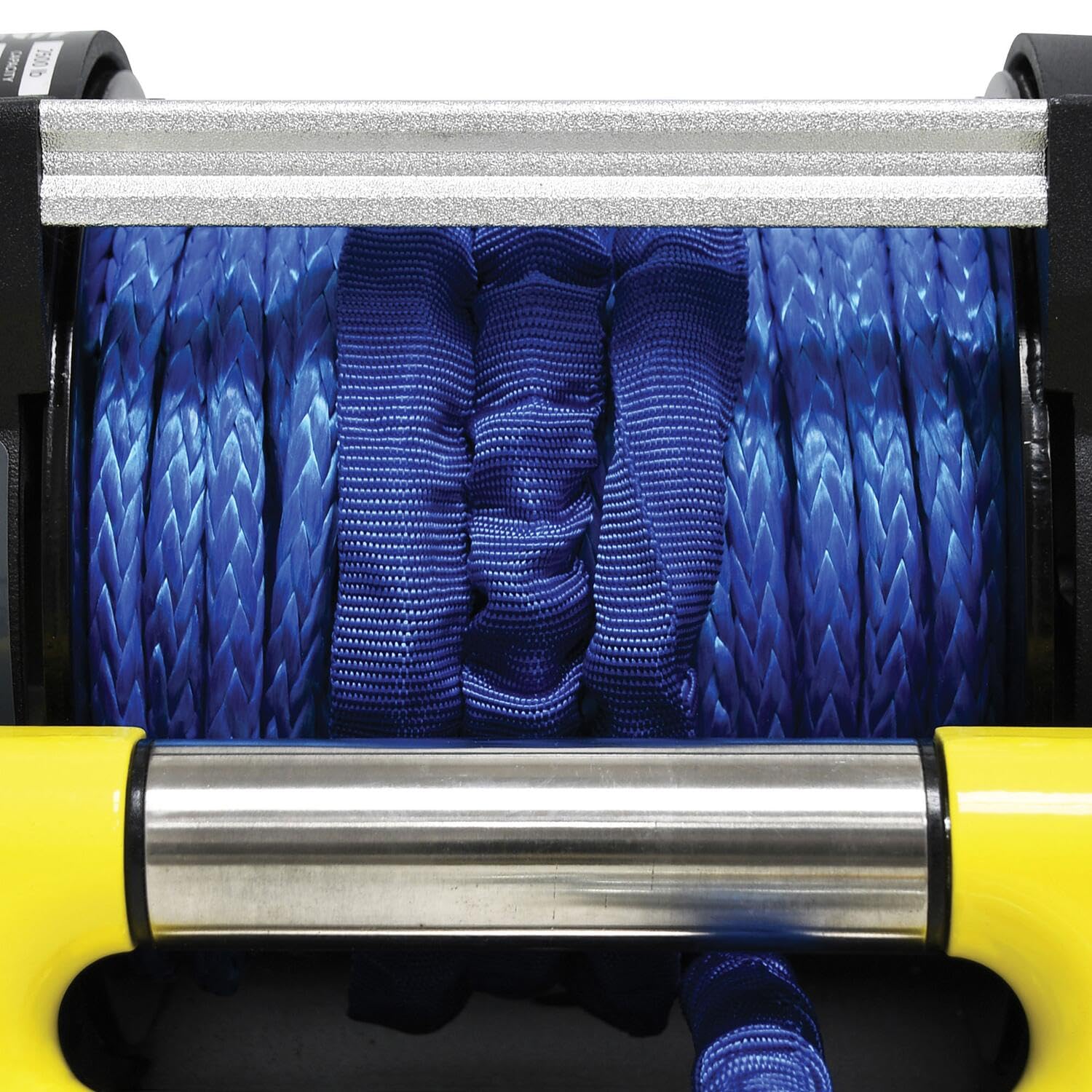 S7500SR Superwinch 1475201 Trailer Winch 7500lb (3402kg) Single Line Pull with Roller Fairlead 5/16" x 55' Synthetic Rope 30.5ft Corded Handheld Remote