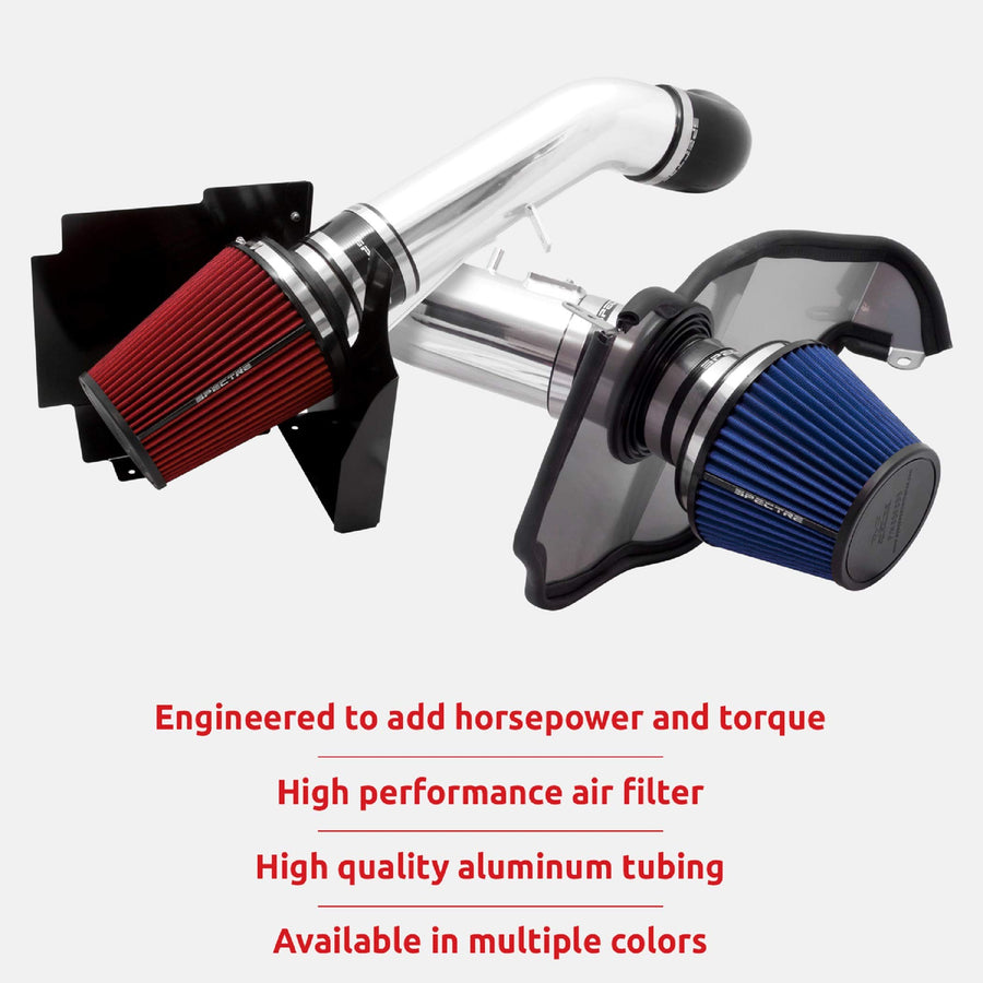 Spectre Performance Air Intake Kit: Designed to Increase Horsepower and Torque, High Performance: Compatible with 2004-2014 NISSAN/INFINITI (Armada, Titan, QX56) SPE-9951, Red