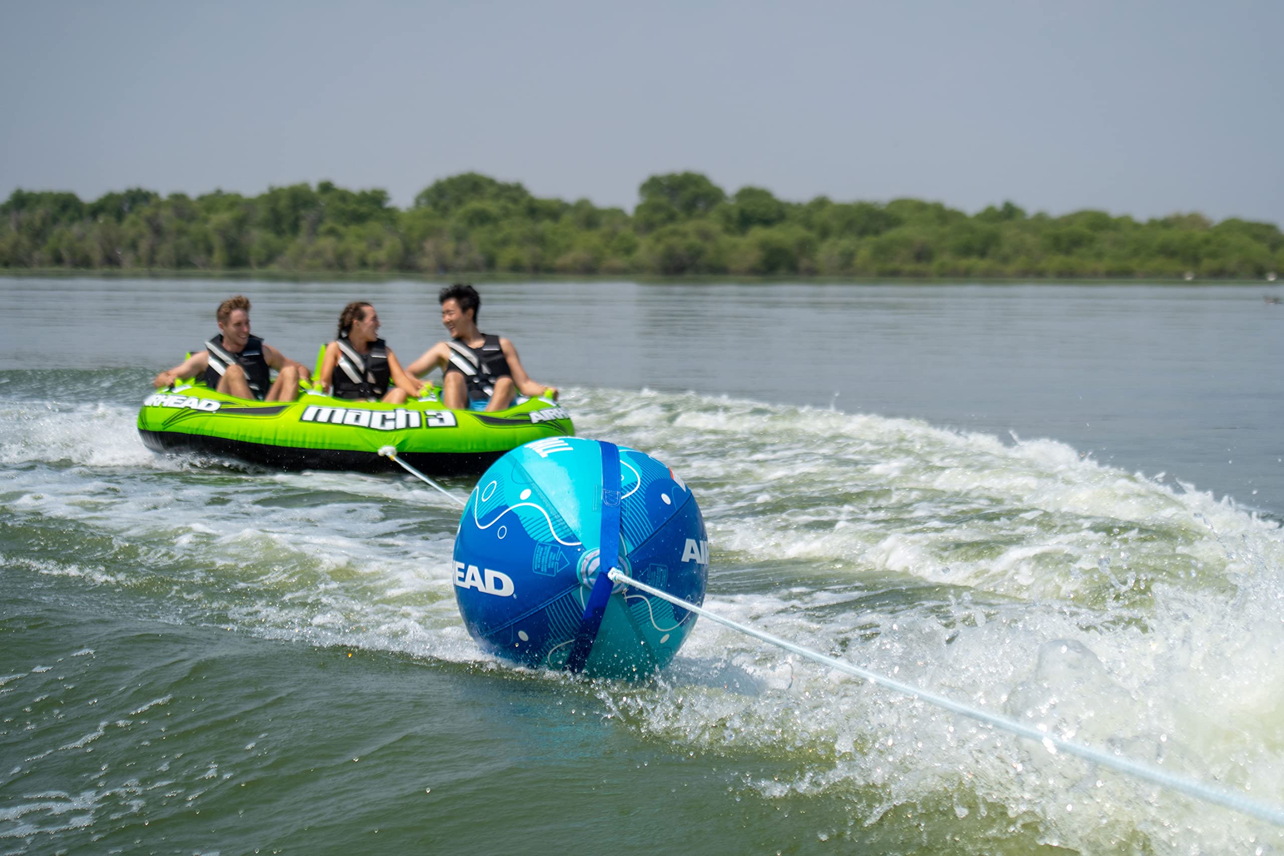 Airhead Booster Ball AHBB-2030D 4-Rider - 60',Blue