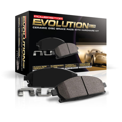 Z17 Power Stop 17-926 Front Ceramic Brake Pads with Hardware For Land Rover Freelander 2002-2005 [Model Specific]