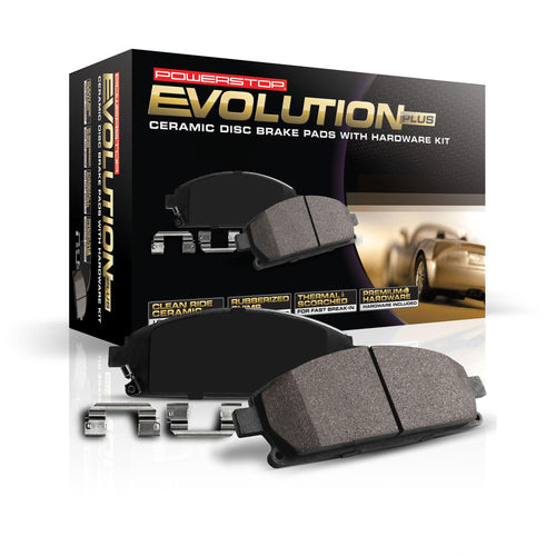 17-485 Power Stop Z17 Front Ceramic Brake Pads with Hardware For INFINITI G20 1991-1996, Nissan 240SX 1989-1994 [Model Specific]