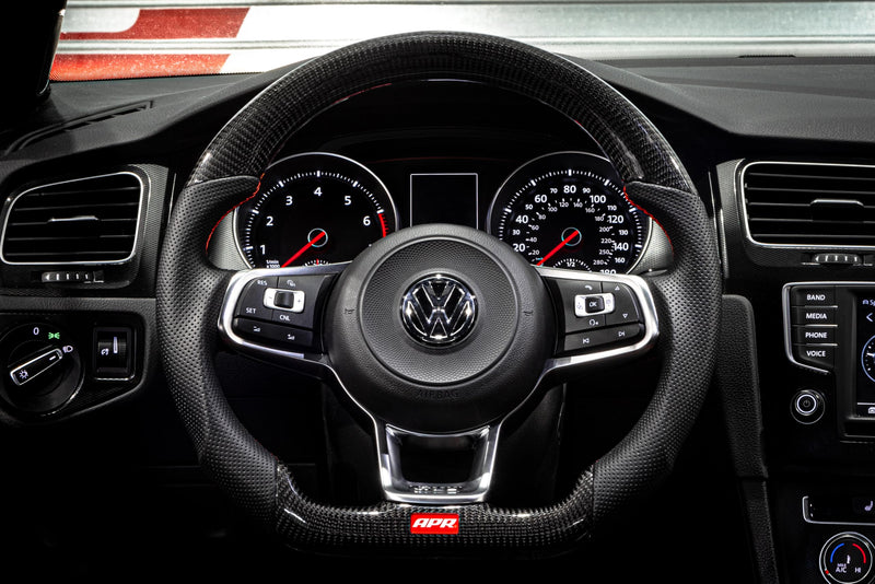 Steering Wheel APR MS100205 - Carbon Fiber/Leather - Red