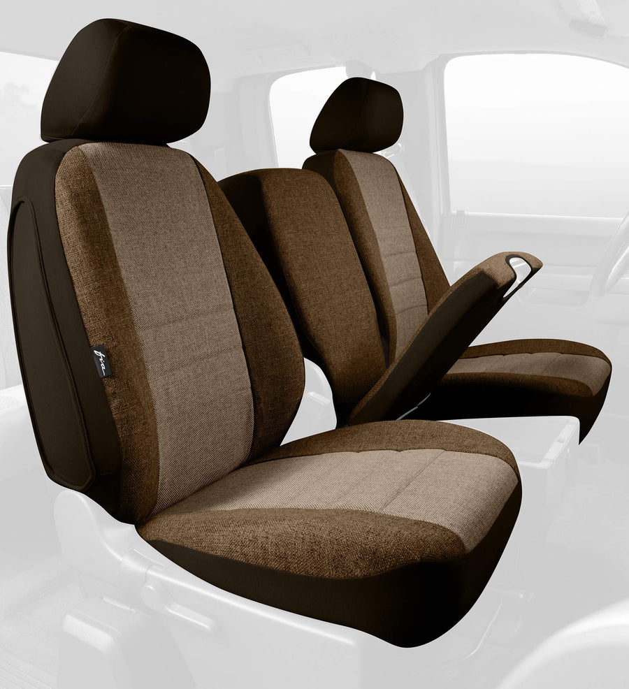 Custom Fit FIA OE37-41 Taupe Front Seat Cover, Split Seat 40/20/40- Tweed (Taupe)