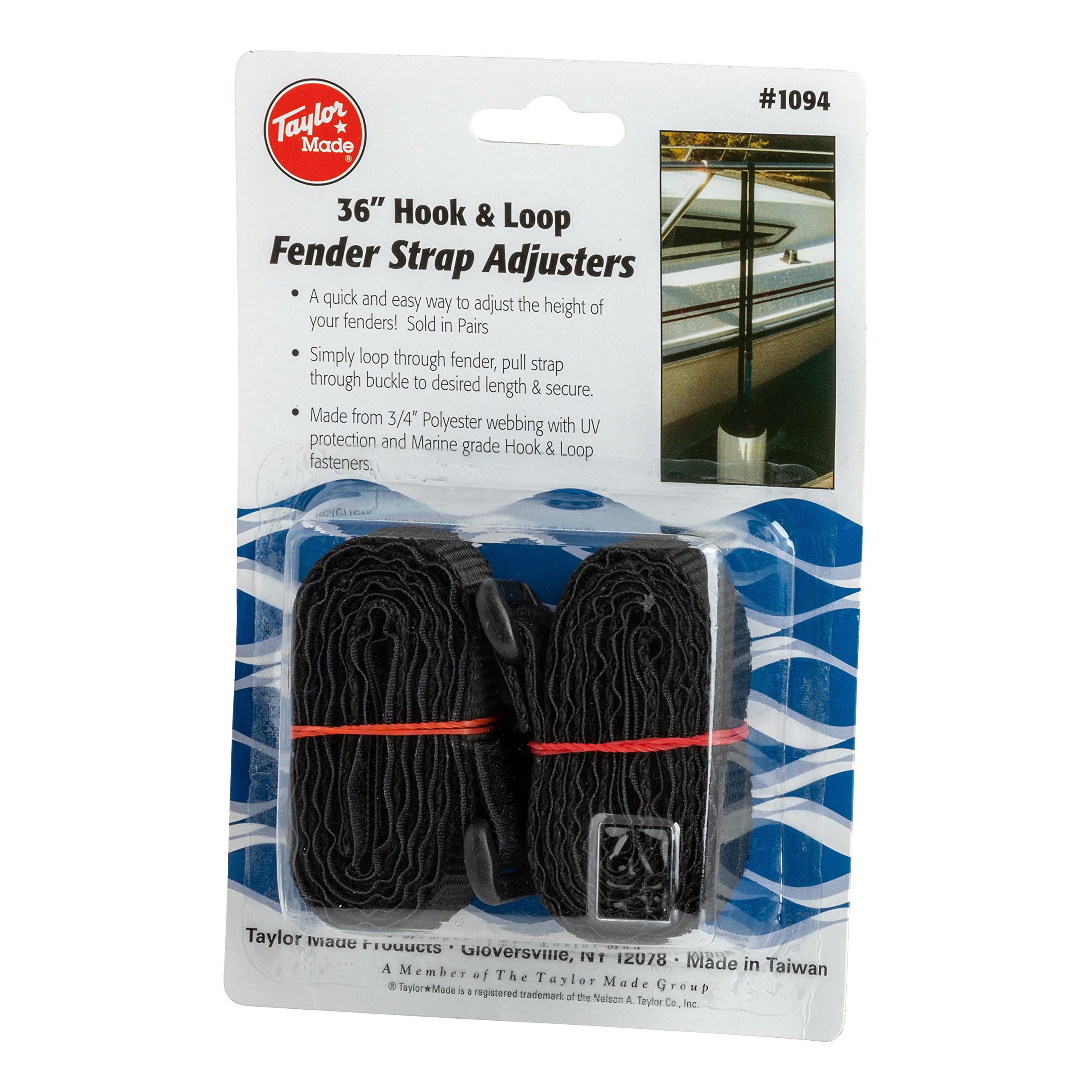 Hook & Loop TAYLOR MADE PRODUCTS Fender Strap, Pair (36")