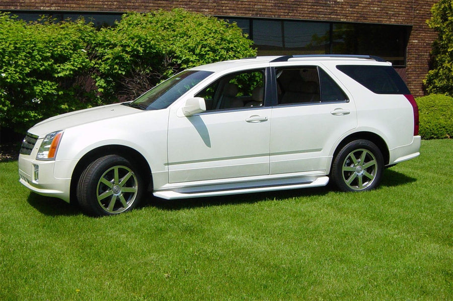 2157 Owens Products Glastep Custom Molded Fiberglass Gray Running Boards 04-09 Cadillac SRX, 1 Pack