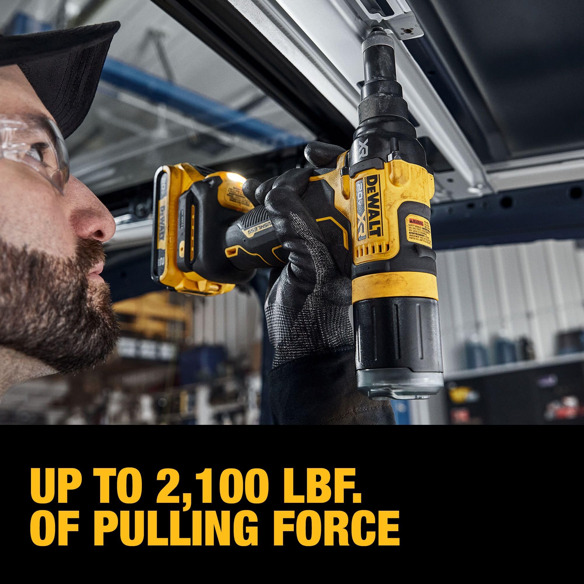 20V MAX XR DEWALT Cordless Rivet Tool, 3/16", Battery and Charger Included (DCF403D1)