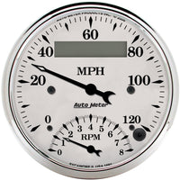Auto Meter Old TYME 1681 White Tach/Speedo Combo