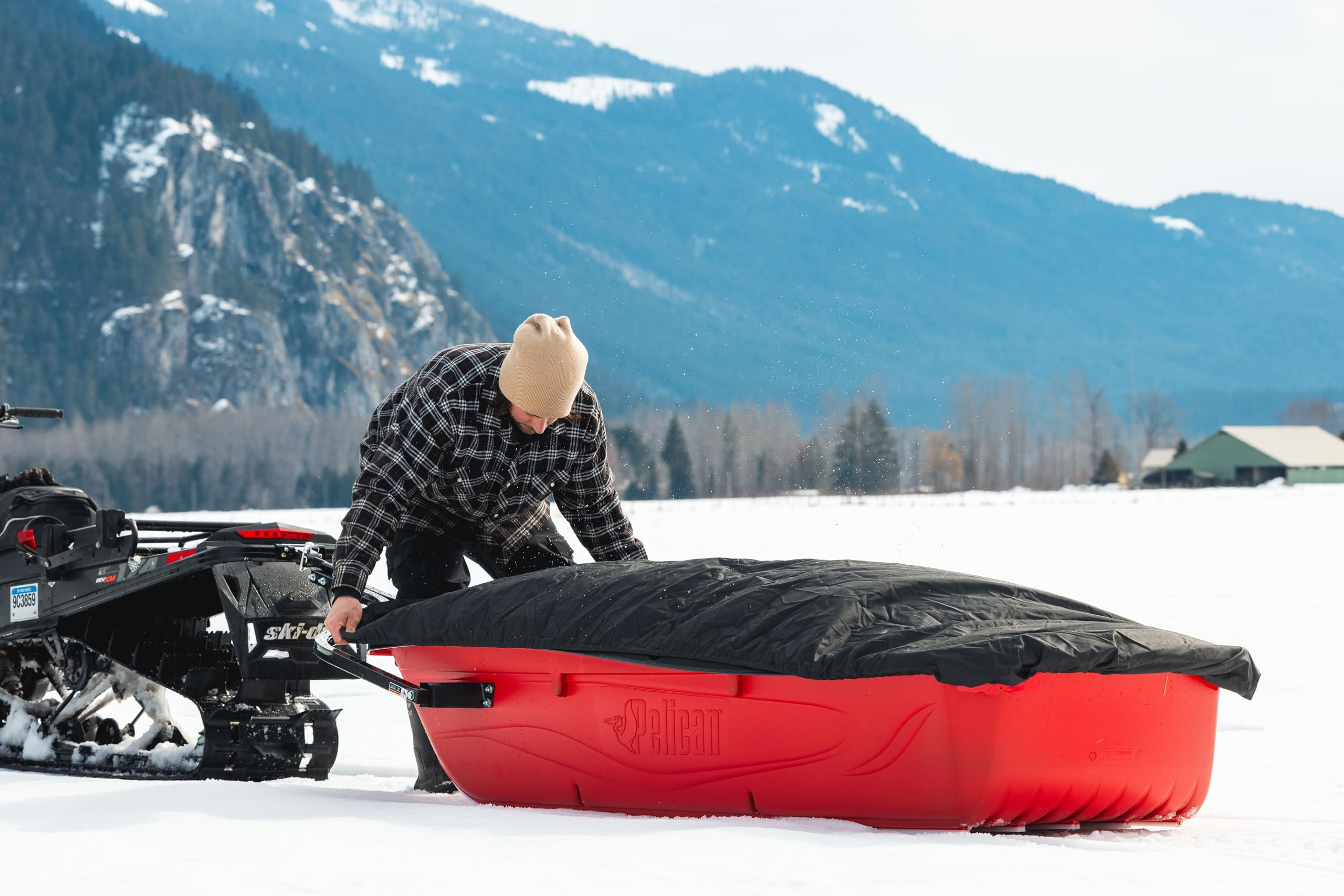 Trek Sport 94 Utility Sled - Pelican Comes with Set of Runners, Tow Hitch & a Travel Cover