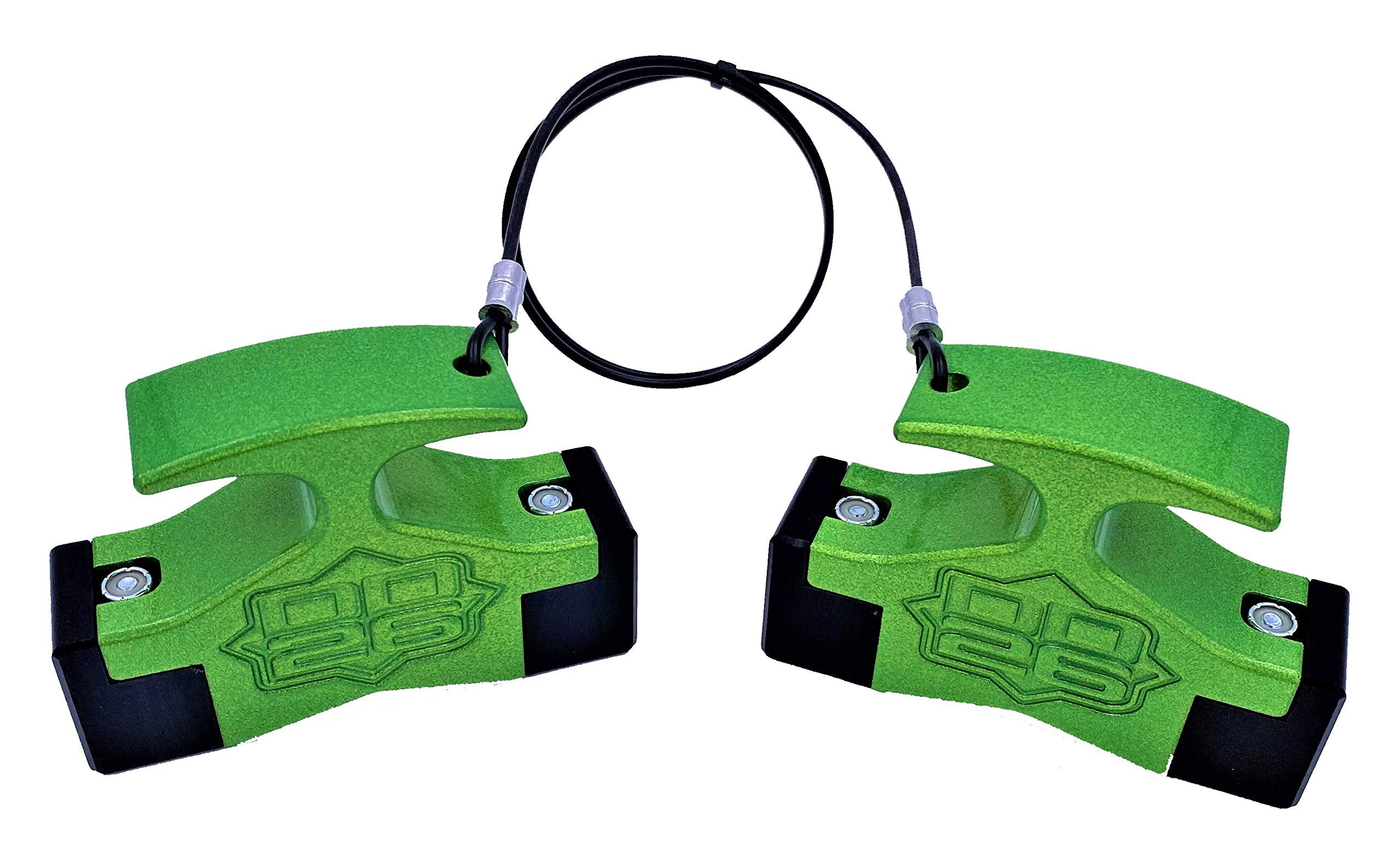 Gen 2 Mean Stop Hydraulic Steering Locks (Comes with .75" Diameter 4" Width Rod Clips) (Green)