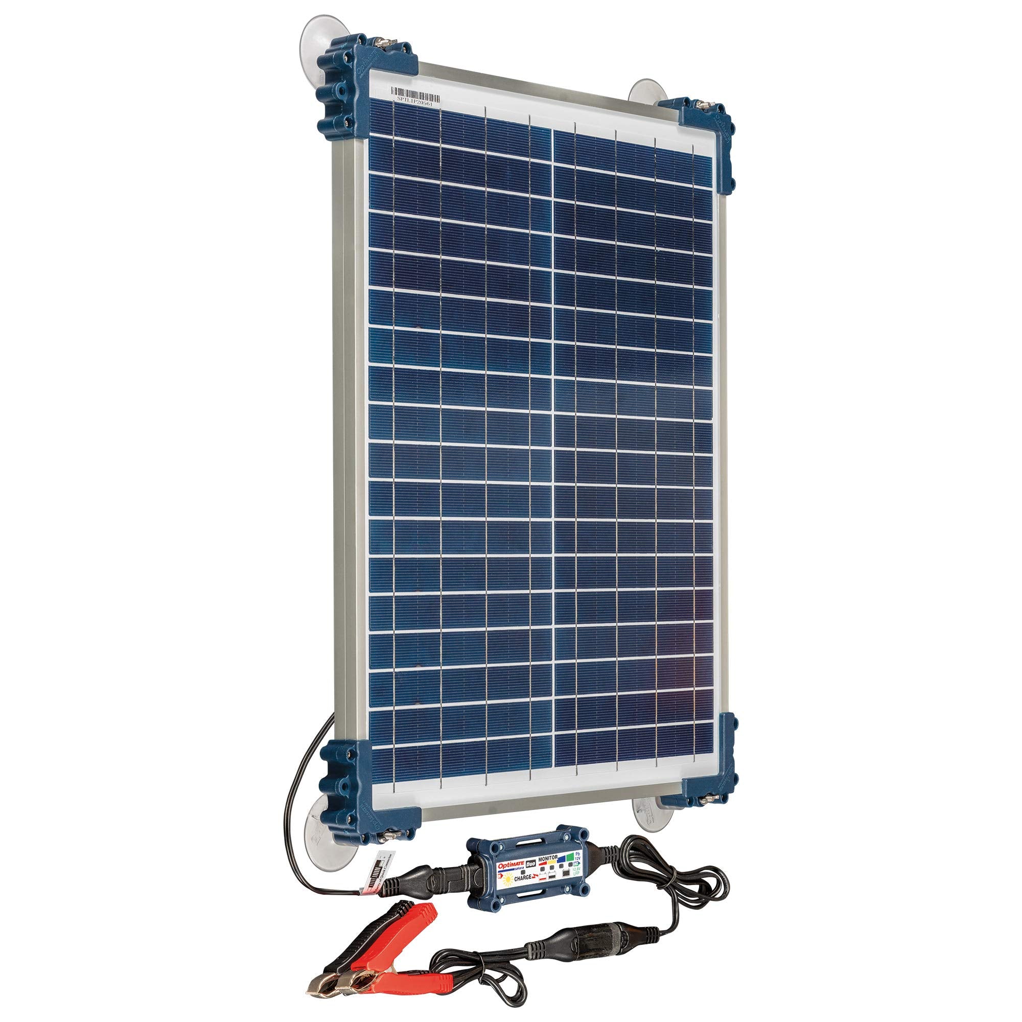 Optimate Duo Solar 20W Travel kit, TM522-D2TK, 6-Step 12V / 12.8V 1.6A Weatherproof Solar Battery Saving Charger & maintainer
