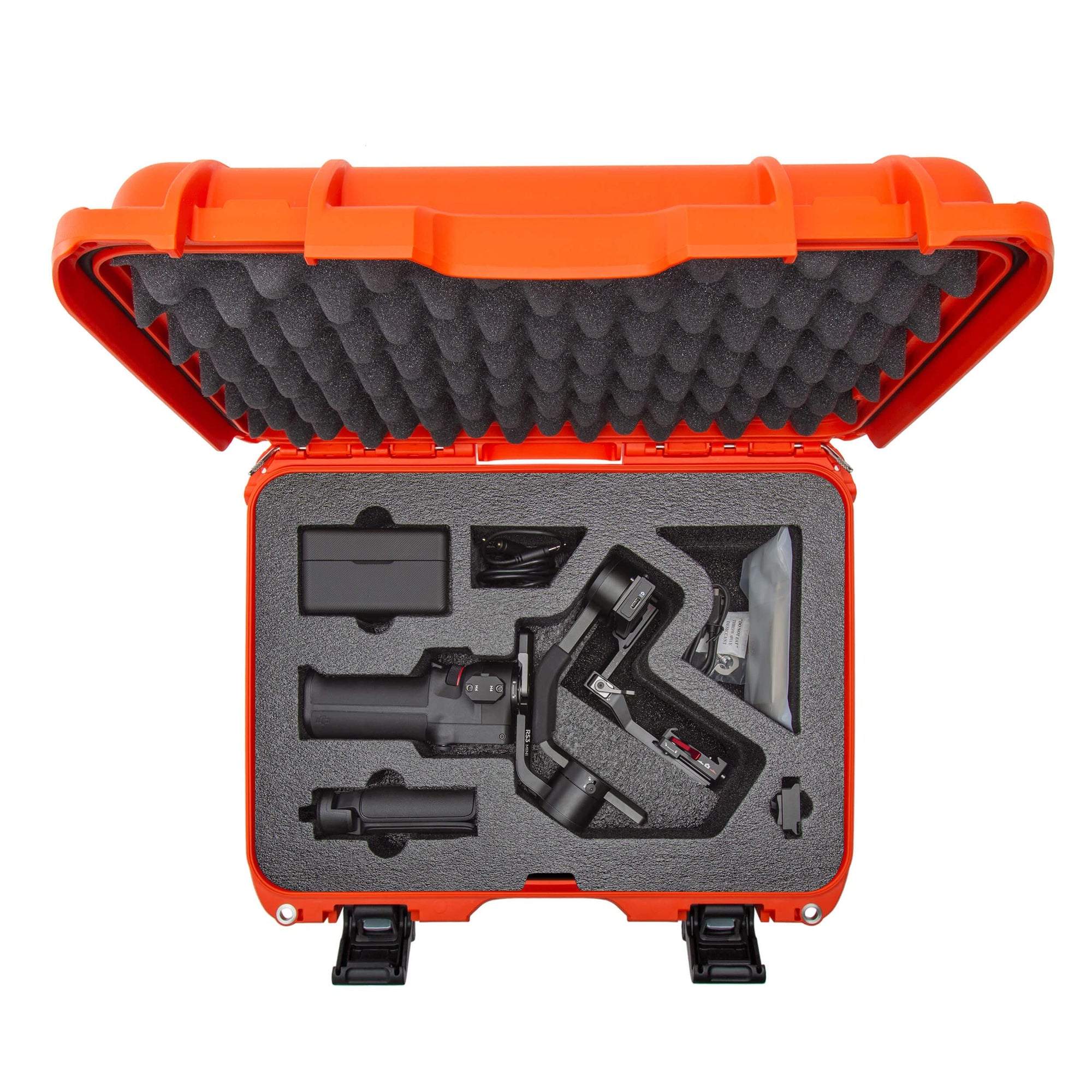 Nanuk Waterproof Hard Case 920 with Custom Foam Insert for DJI Ronin-S 3 Mini - Orange