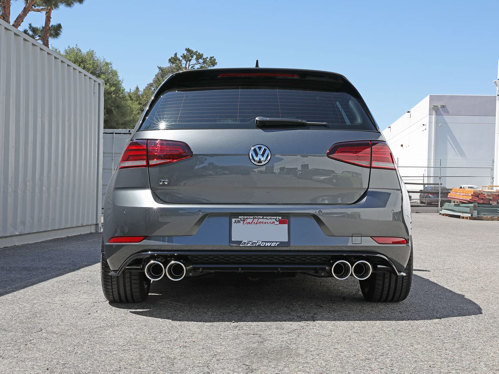 MACH Force-Xp aFe Power 49-36430-P 3 IN to 2-1/2 IN Stainless Steel Cat-Back Exhaust System, Polished, fits Volkswagen Golf R 15-19 L4-2.0L (t)