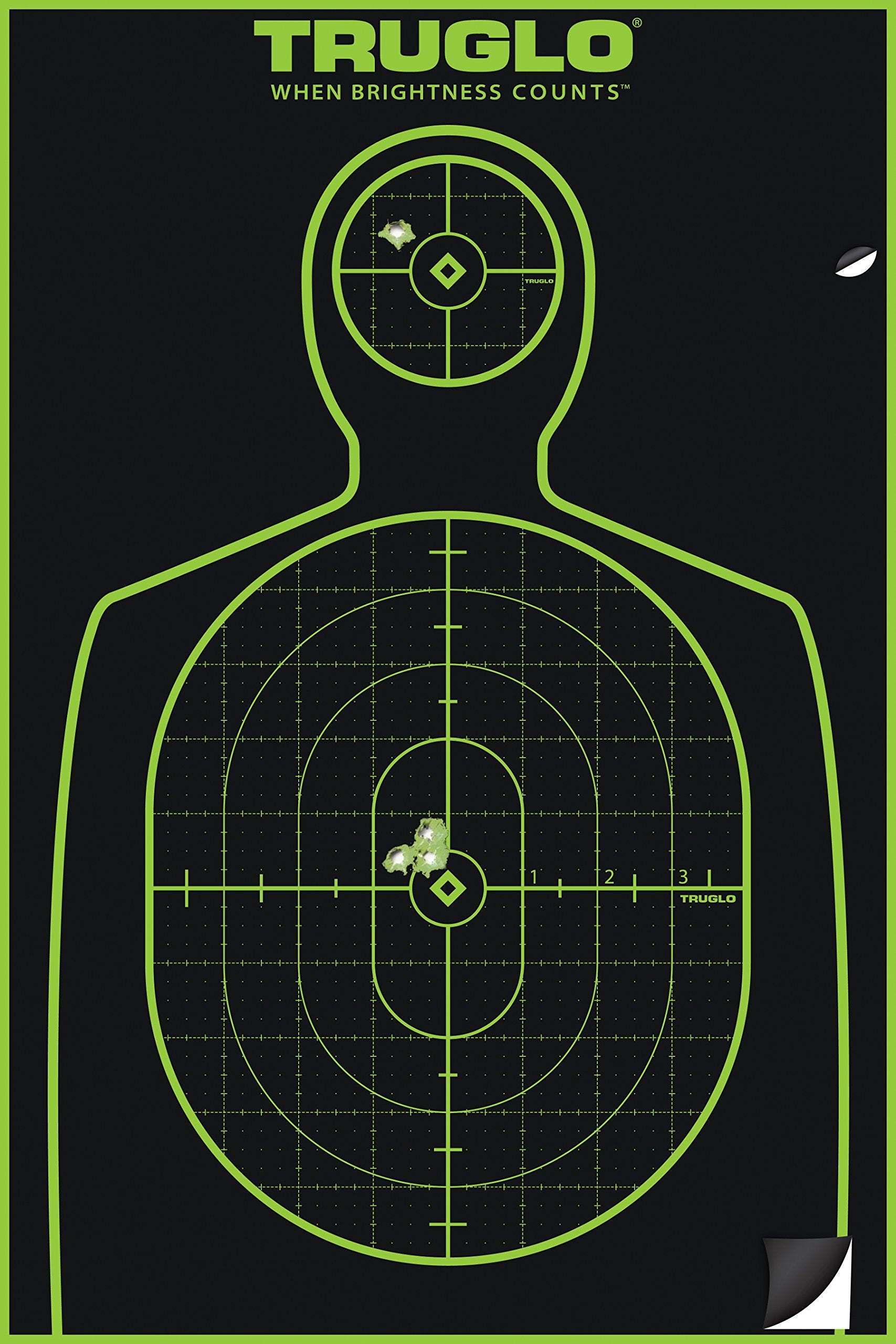 TRUGLO Reactive TRU-SEE Splatter Handgun Target, 12-Pack, Green