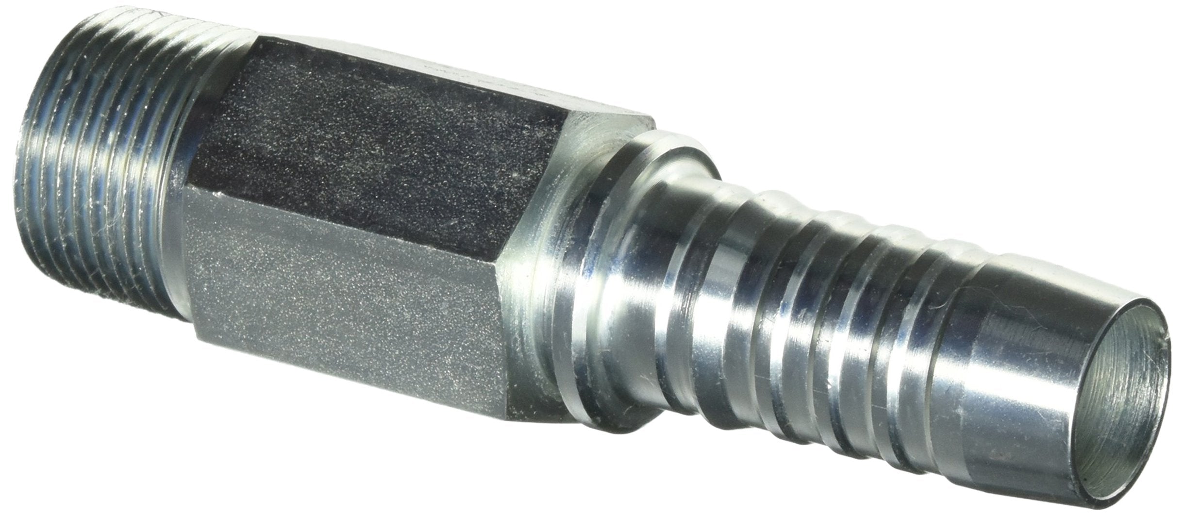 GlobalSpiral Series Gates 16GS-16MPLH Couplings, Male Pipe NPTF, 30 Degree Cone Seat, Long Hex, 1" ID