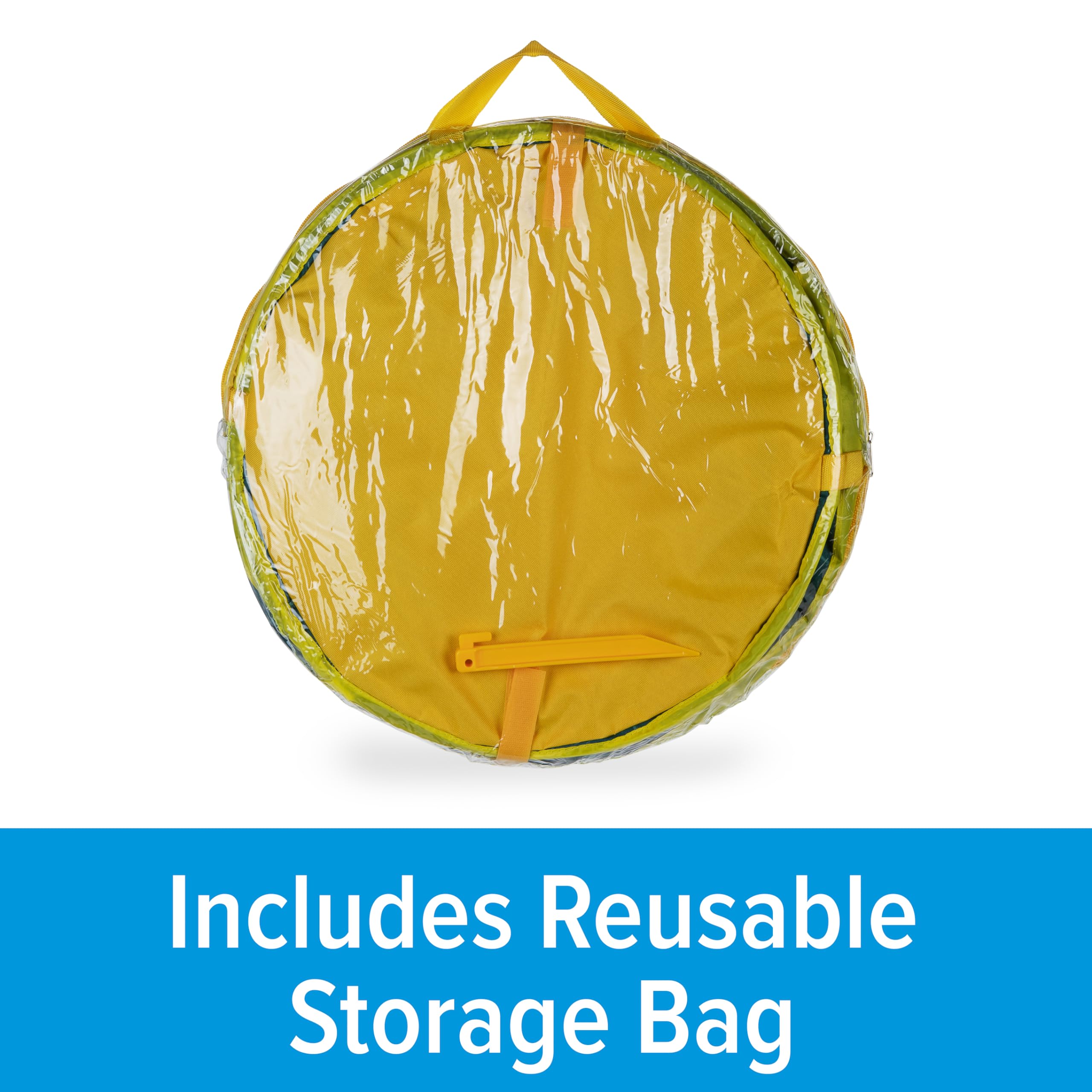 Camco Utility Container Pop-Up - Use as Collapsible Trash Can When Camping - Holds 30-Gallon Kitchen-Size Trash Bags - 2-Ft Tall & Collapses for RV Storage and Organization (53490)