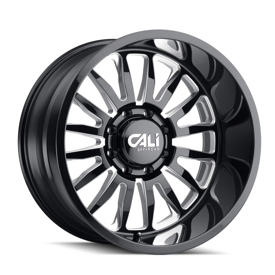 9110-2983BM-12 CALI OFF-ROAD Summit 9110 Gloss Black/Milled Spokes 20X9 6-139.7 -12mm 106mm