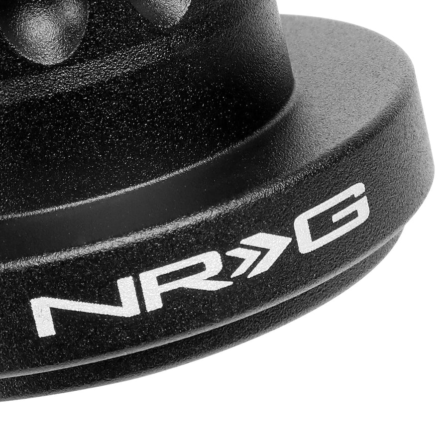 NRG Innovations SRK-RL190H-BK Short Hub Adapter Steering Wheel Compatible with 86-91 CRX Civic / 86-90,Black