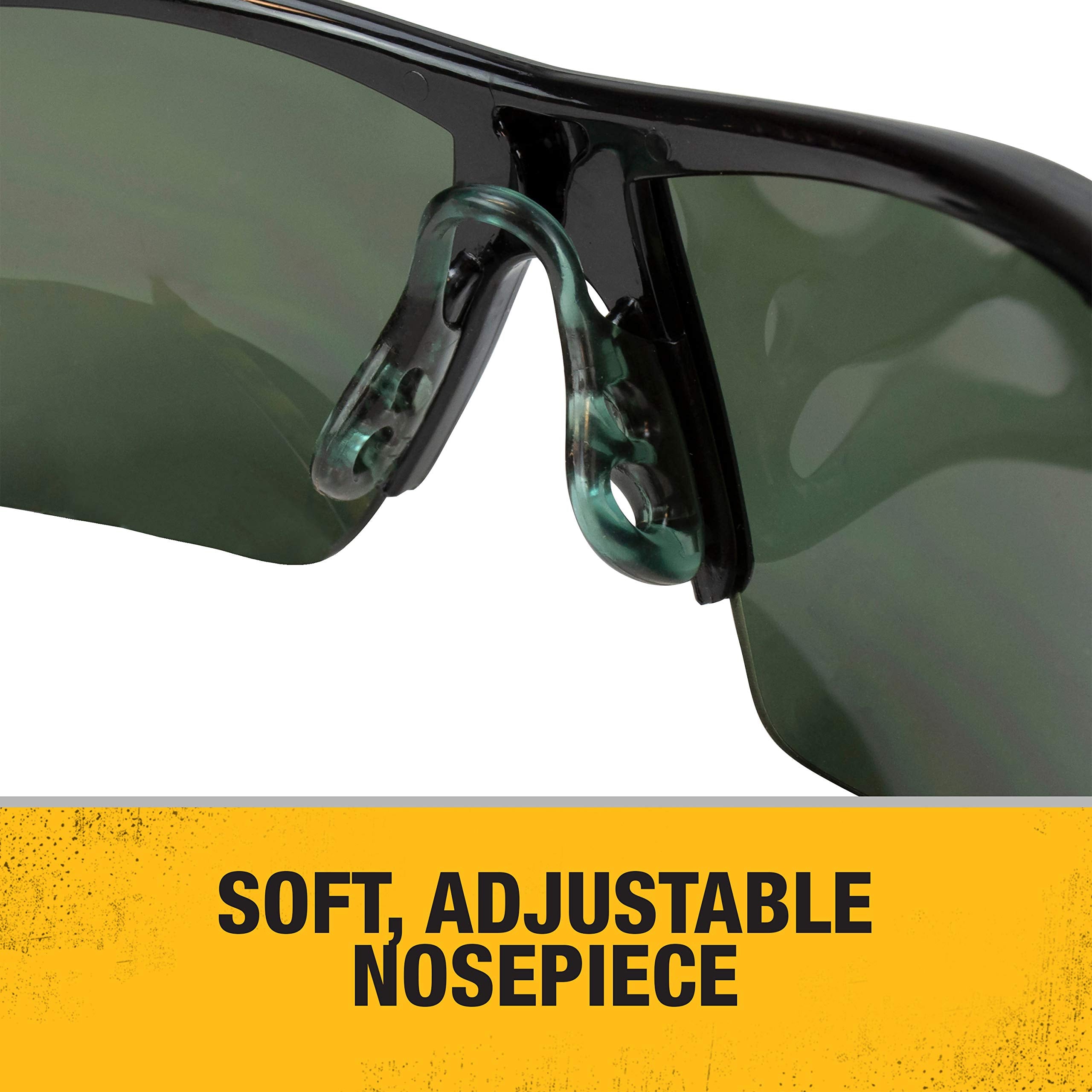 DEWALT Polarized DPG99 HDP™ Safety Glasses – ANSI Z87.1+ Rated Protective Eyewear with Rubber Temples, Adjustable Nosepiece, Neck Cord & Carry Bag