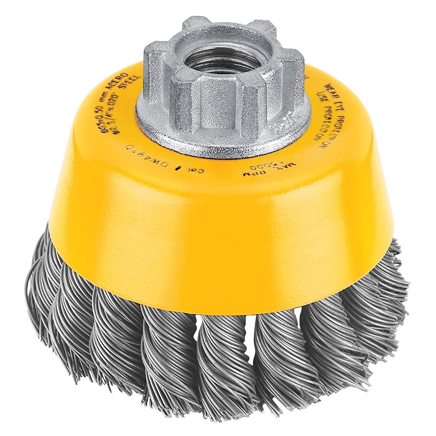 3" Dewalt DW4910 Knotted Steel Cup Wire Brush