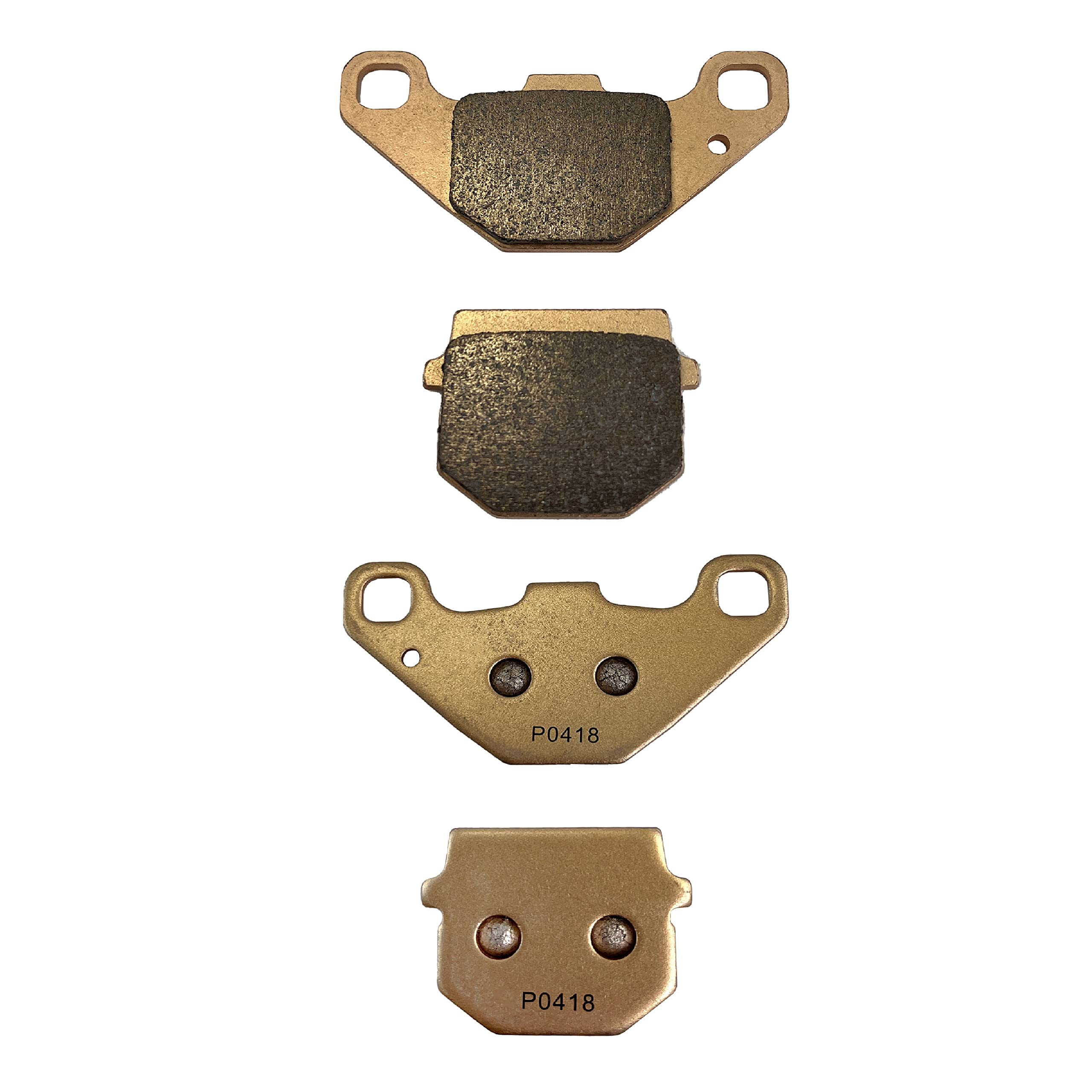 Demon Powersports Front Left/Right, Rear Left/Right Sintered Brake Pads for Yamaha/Can-am Compatible, DS 90/Grizzly 300, Sintered Metallic Material Better Grip (See Fitment Details in Description)