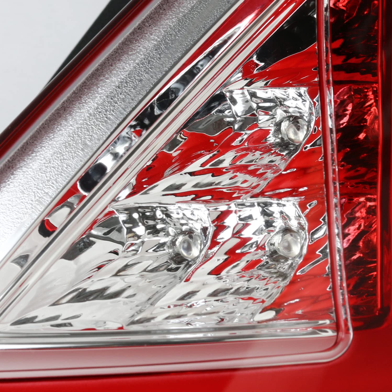 LED Tail Lights SPEC-D TUNING w/LED Tube Compatible with 2011-2013 Ford Fiesta Hatchback, Left + Right Pair Assembly