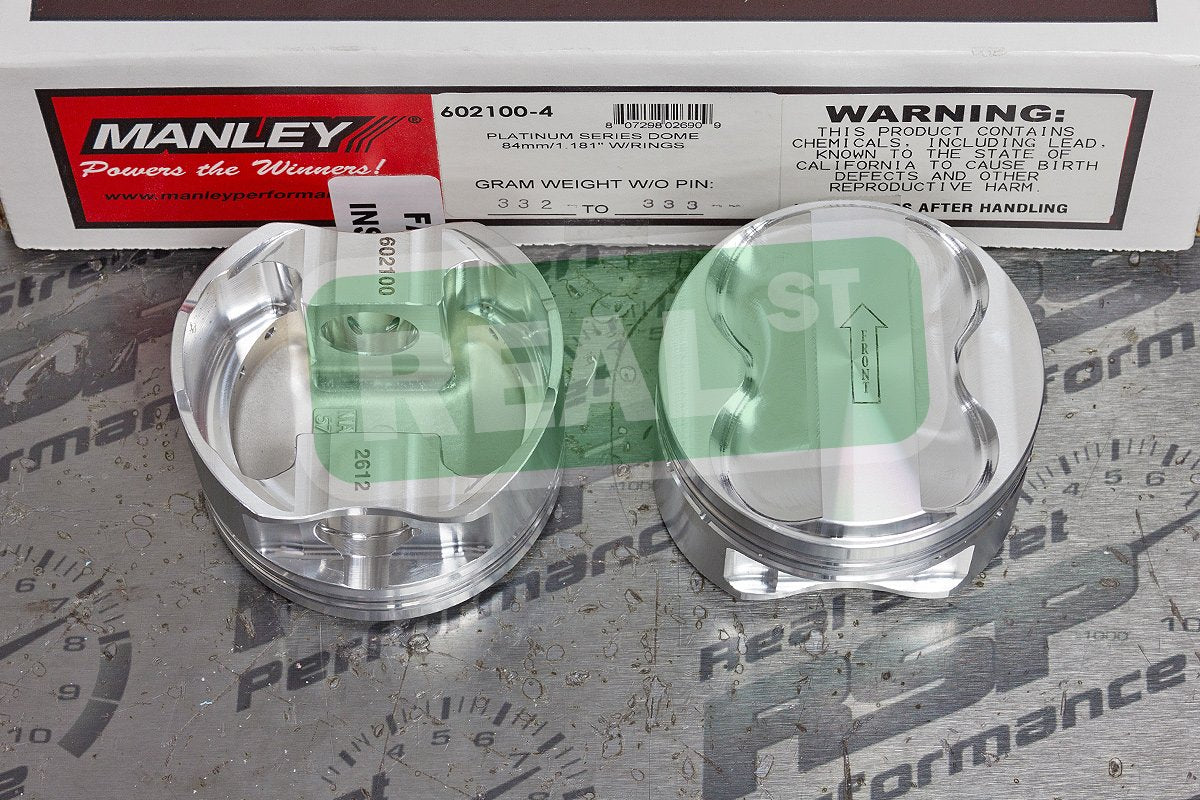 Compatible Manley Pistons with/Replacement for Honda CRV VTEC B20B + B16A Head 84mm 12.5:1 602100-4