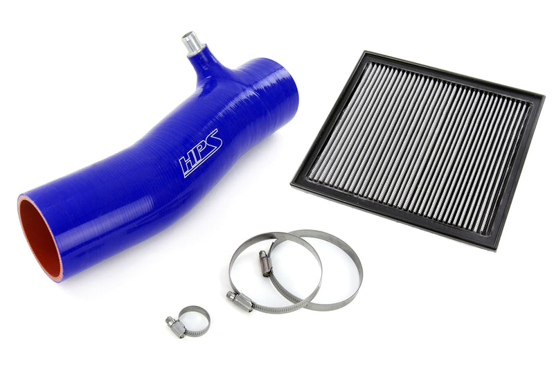 Blue HPS Silicone Air Intake Kit with Air Filter Compatible for 2016-2023 Toyota Tacoma 3.5L V6, 827-725BL