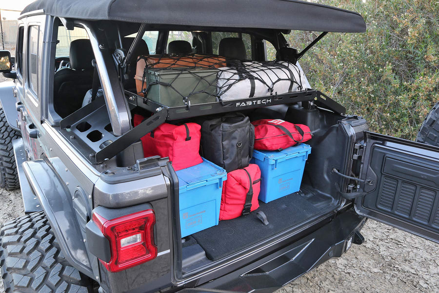 Jeep Jl Fabtech-FTS24211 Cargo Rack, Black