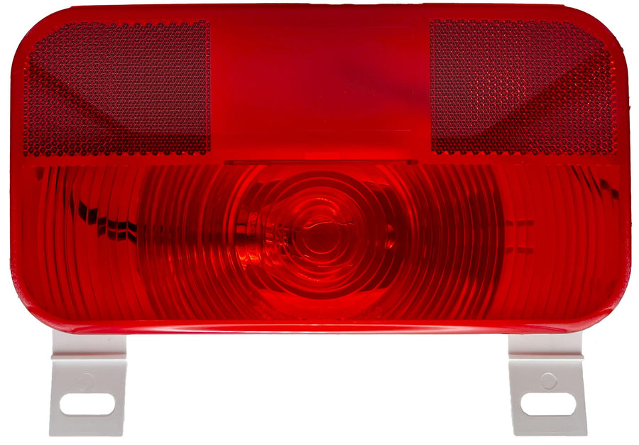 Incandescent Rectangular License Light & Bracket RV Designer L961, Stop/Turn/Tail, w/Reflex, 8.5625″ x 4.625″