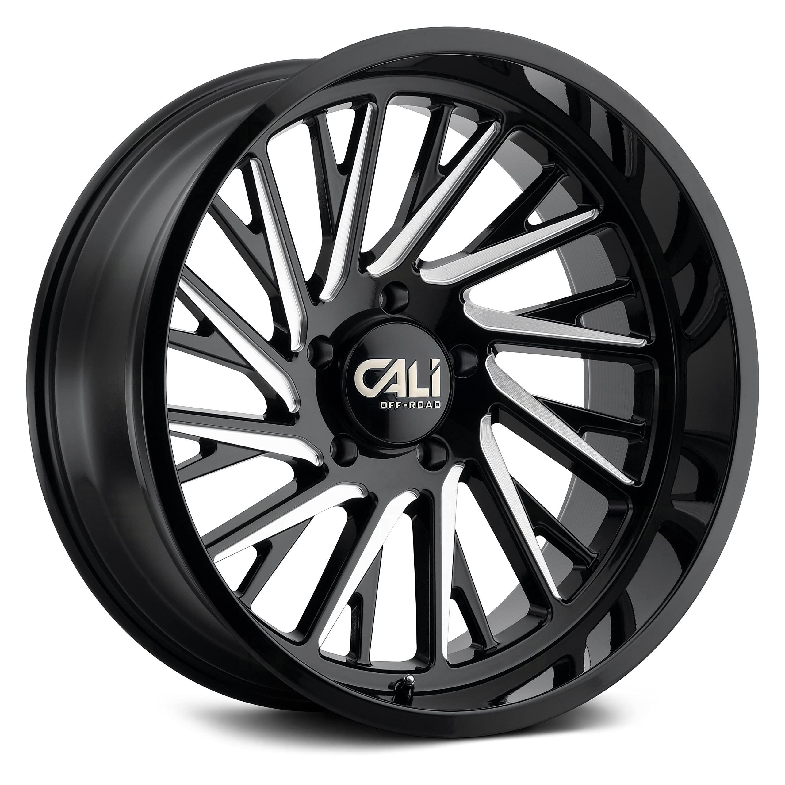 Purge CALI OFF-ROAD Gloss Black Wheel with Painted (24 x 14. inches /6 x 135 mm, -76 mm Offset)